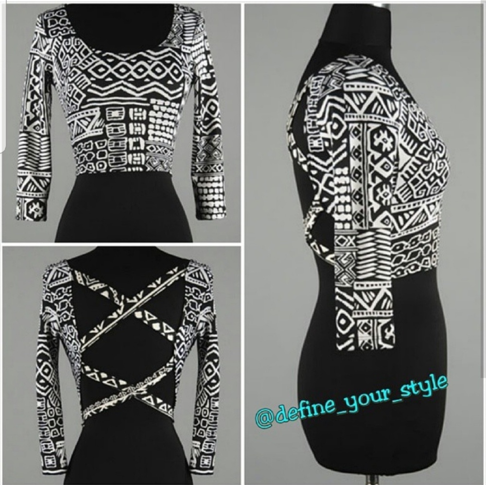 Aztec crop top